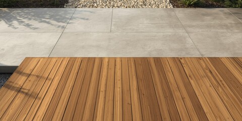 Terrasse in Feinsteinzeug